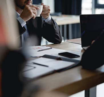 Professional man working